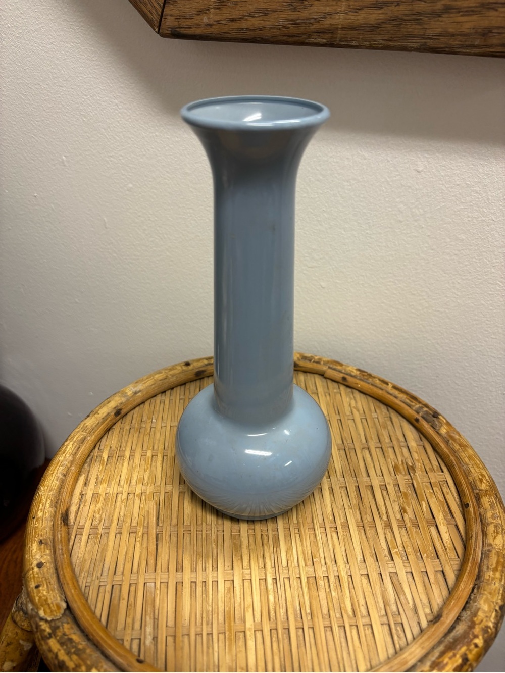 Elegant Light Blue Plastic Bud Vase - Unbranded
